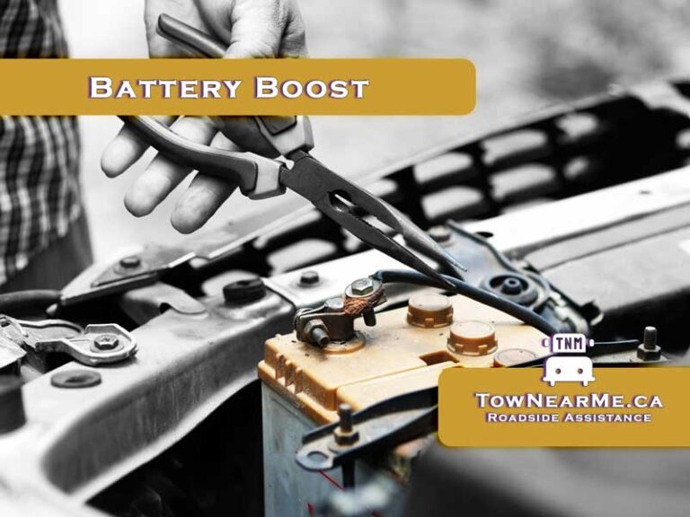 Battery Boost tow near me