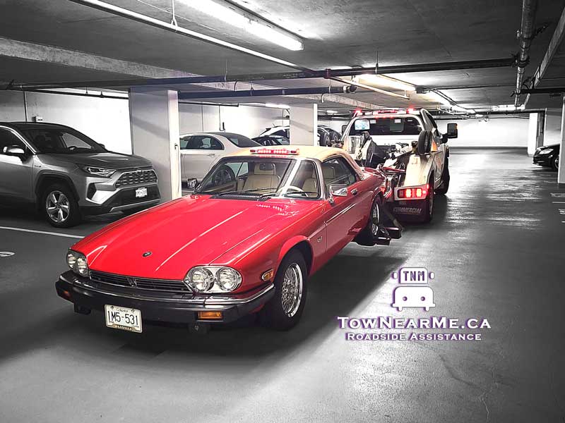 light duty underground parkade towing