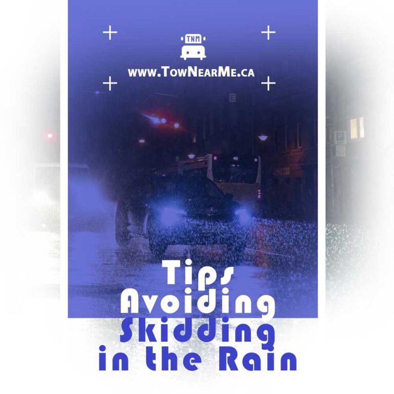 tips avoiding skidding in rain tow near me