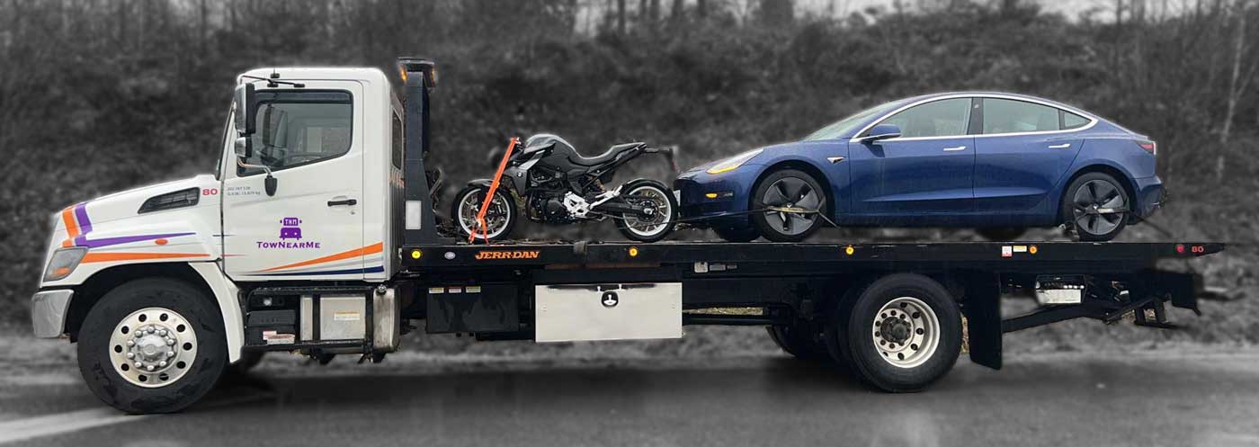electric suv towing truck tow near me