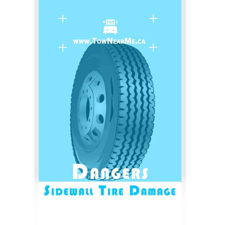 Sidewall Tire Damage tow near me
