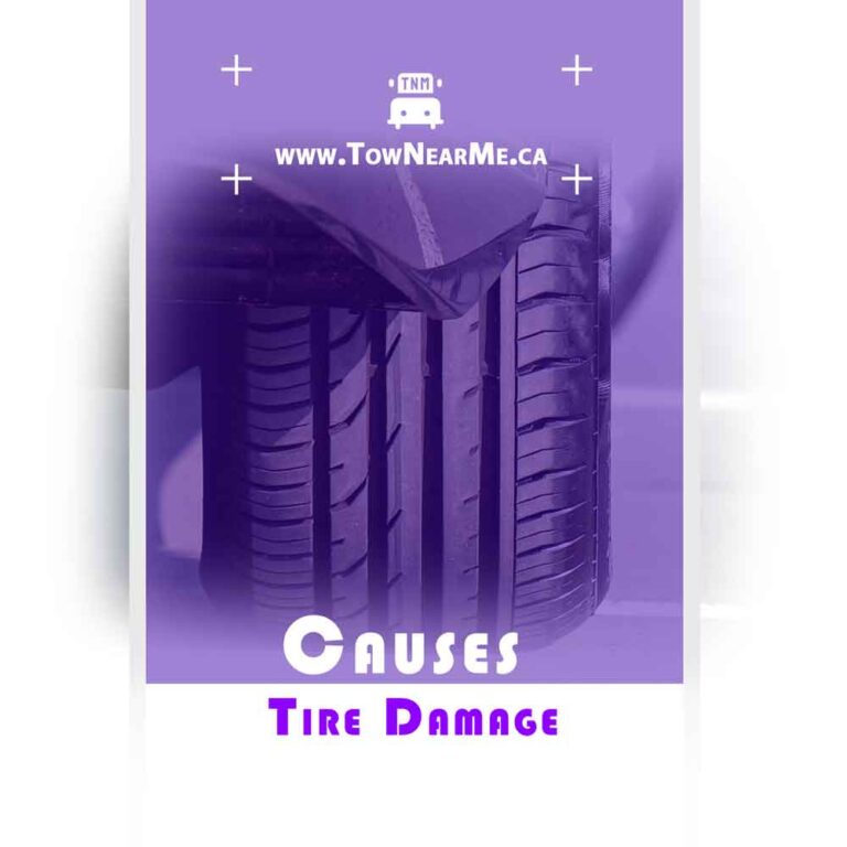 causes tire damage tow near me